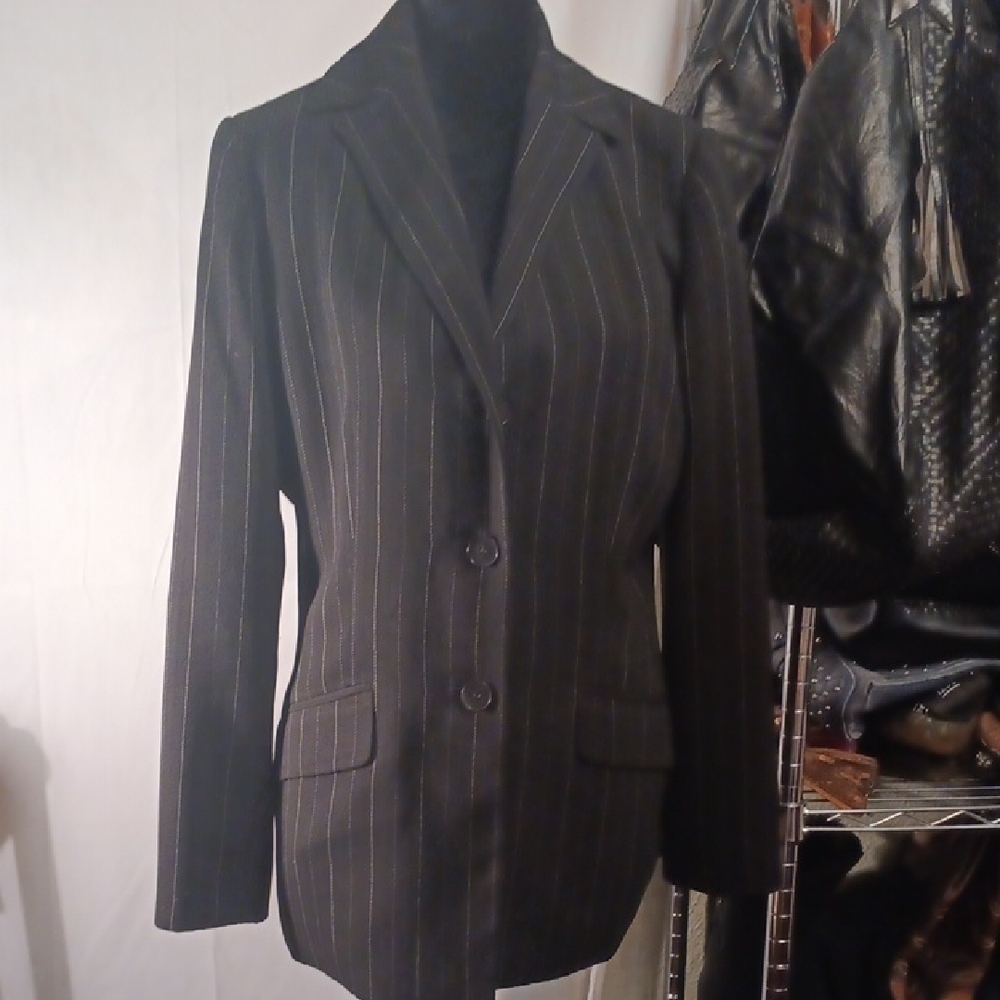 Le Suit Black Blazer Professional Suit Jacket Size 6
